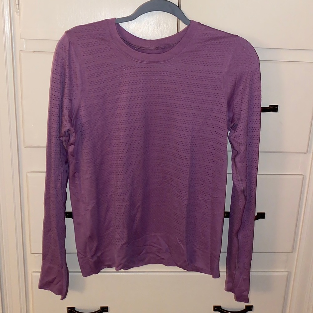 Lululemon purple long sleeve, size 8